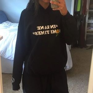 “Insane Sometimes” Black Hoodie